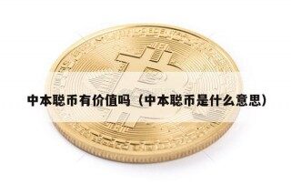 中本聪币有价值吗（中本聪币是什么意思）